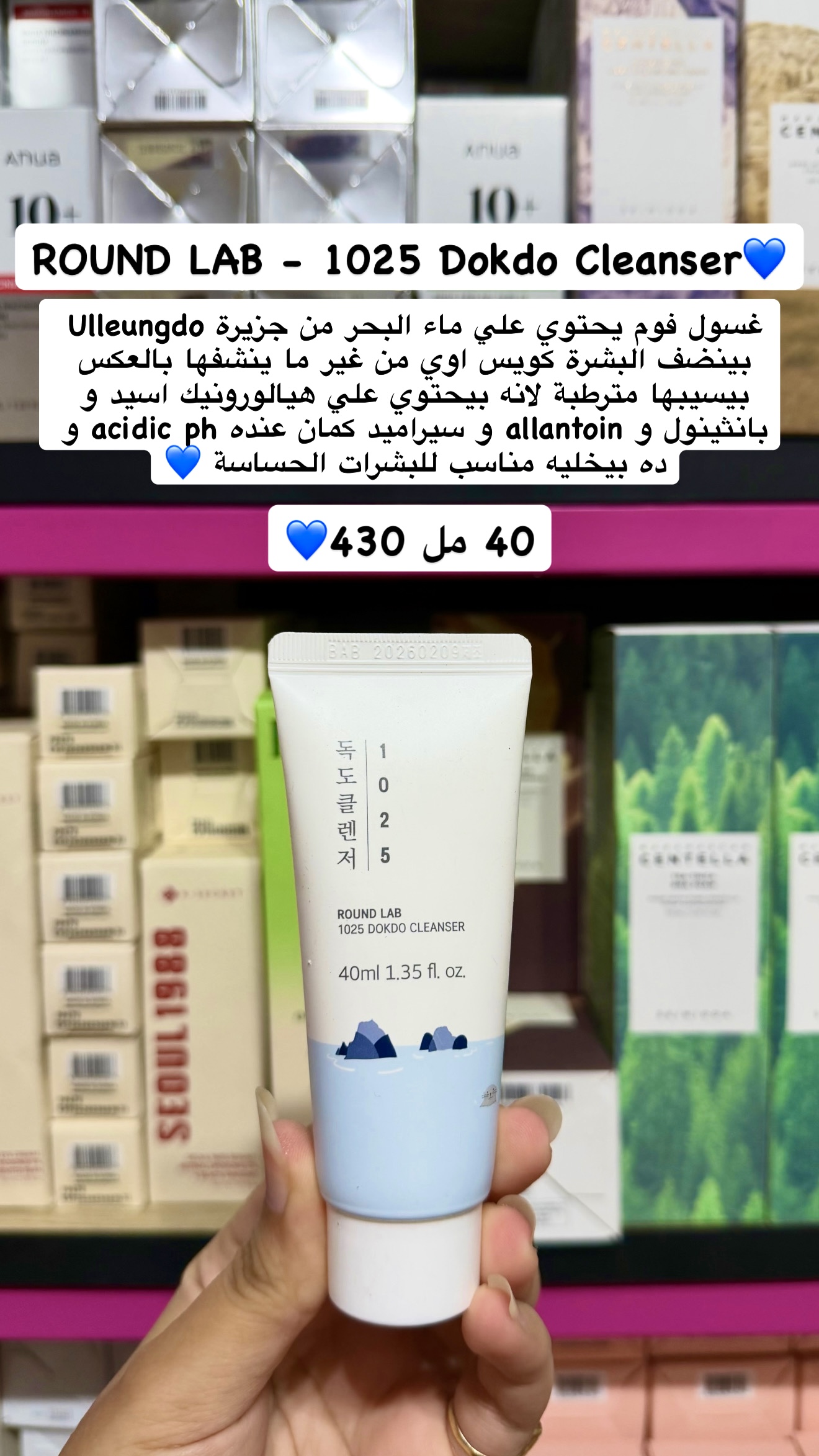 ROUND LAB - 1025 Dokdo Cleanser 40ml